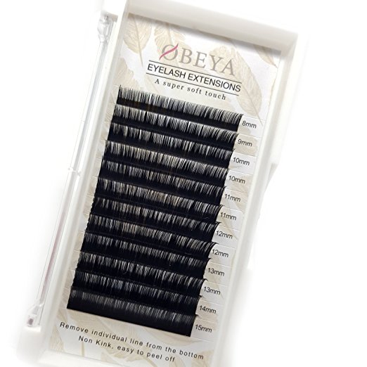 100% handmade silk 10-20 mm individual eyelash extensions customized label  YY